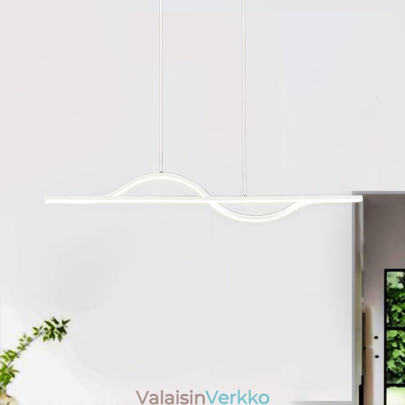 Tyylikäs riippuvalaisin alumiini Art Wave kattovalaisin