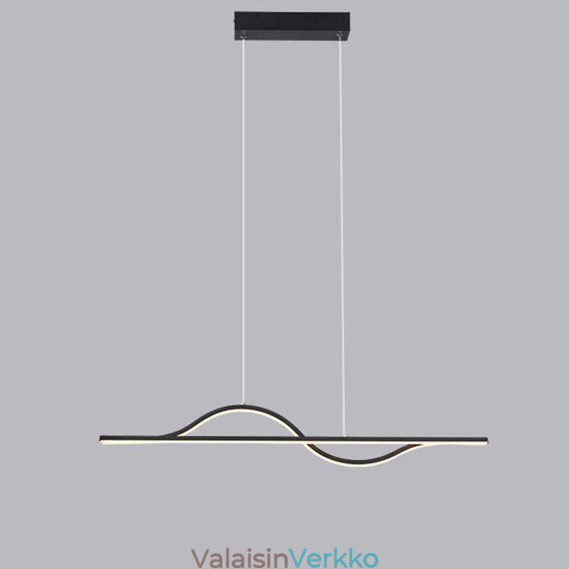 Tyylikäs riippuvalaisin alumiini Art Wave kattovalaisin