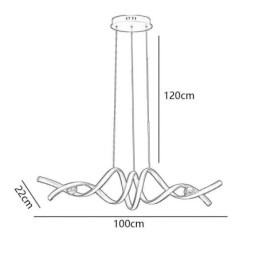Minimalistinen kattovalaisin alumiinista taidetta Minimalistinen spiraalikattovalaisin