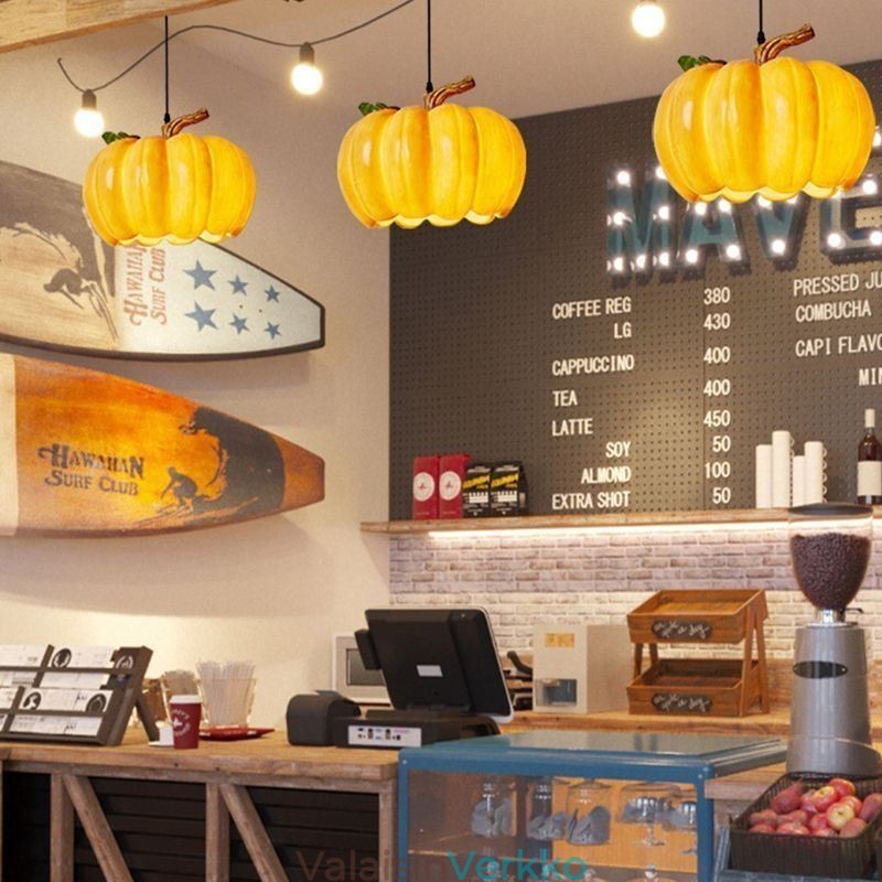 Japanilainen Retro Pumpkin riippuvalaisin Luovat kattovalaisimet