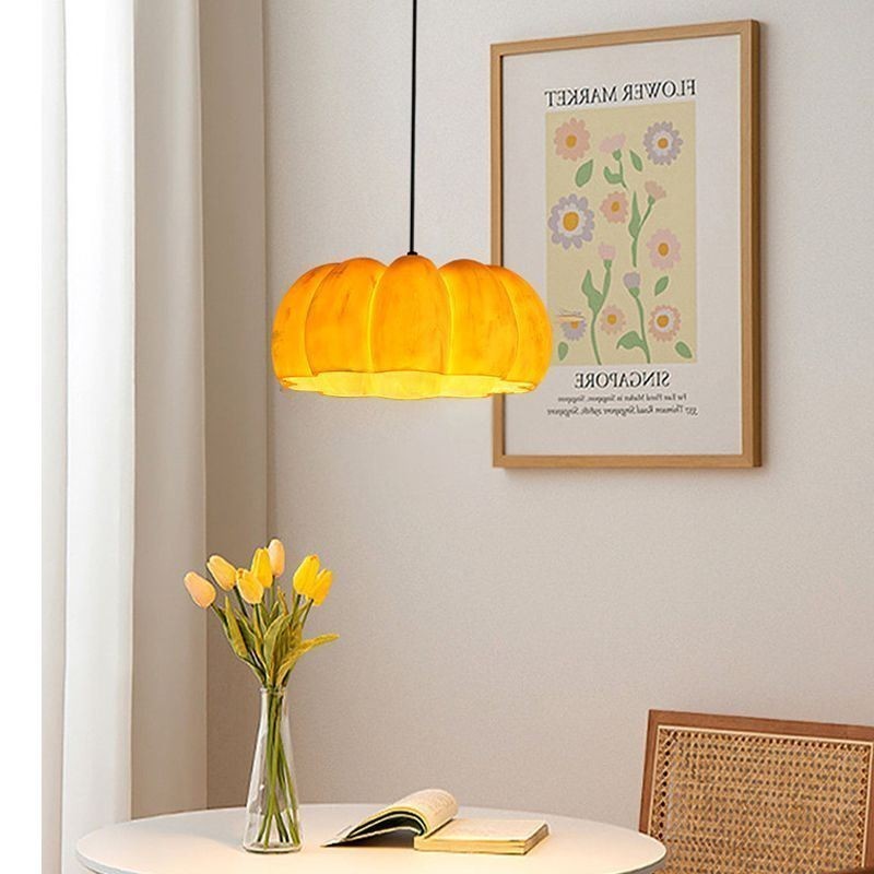 Yksipäällinen Pumpkin-riippuvalaisin Japanilainen retrokattovalaisin