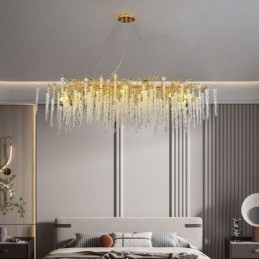 Nordic Pendant Light Golden Branch G9 lasikattokruunu