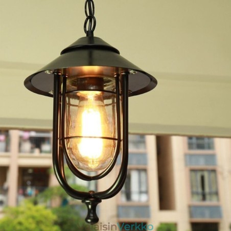 American Retro Outdoor Light vedenpitävä lintuhäkin muotoinen riippuvalaisin puutarha American Retro Outdoor Light vedenpitävä lintuhäkin muotoinen riippuvalaisin puutarha