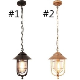 American Retro Outdoor Light vedenpitävä lintuhäkin muotoinen riippuvalaisin puutarha