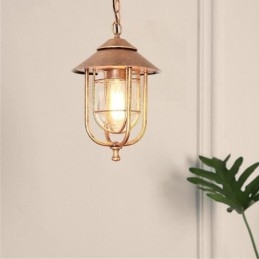 American Retro Outdoor Light vedenpitävä lintuhäkin muotoinen riippuvalaisin puutarha