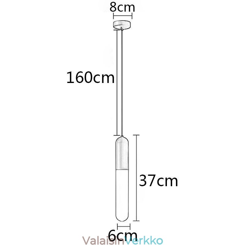 Moderni himmeä riippuvalaisin, harjattu riippuvalaisin