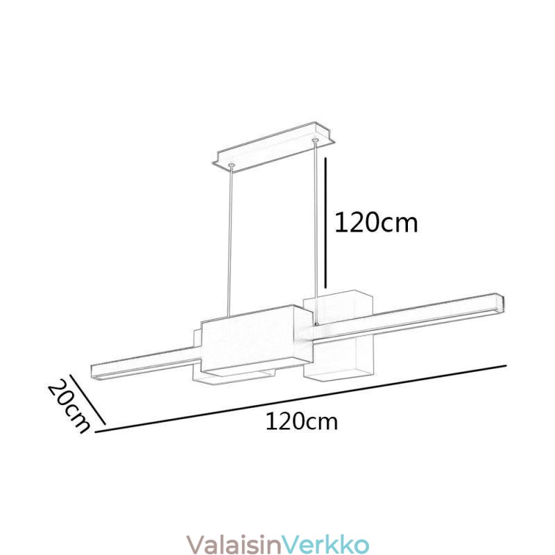 Minimalistinen nauhariippuvalaisin Moderni luova riippuvalaisin