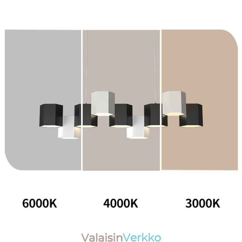 Moderni kuusikulmainen riippuvalaisin luova yhdistelmävalaisin
