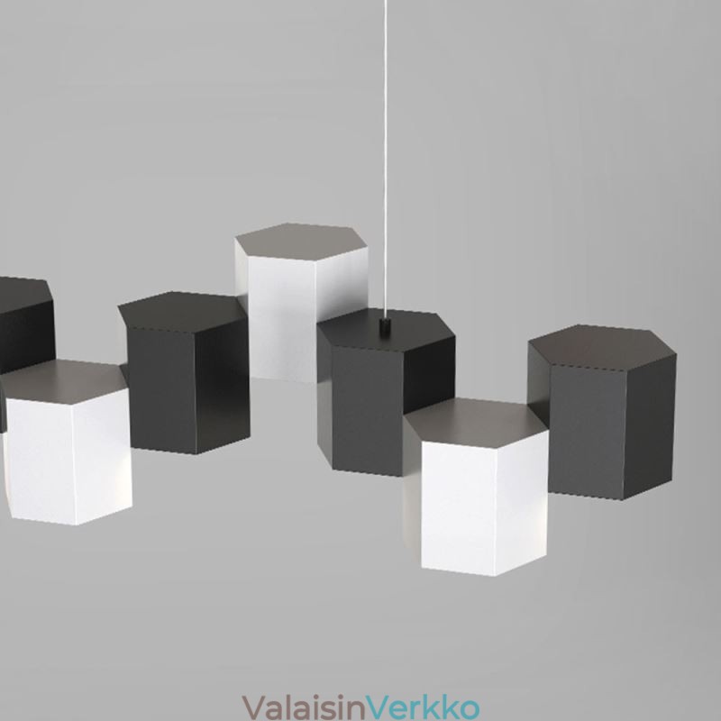 Moderni kuusikulmainen riippuvalaisin luova yhdistelmävalaisin