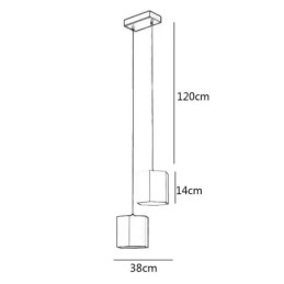 Moderni kuusikulmainen riippuvalaisin yksinkertainen riippuvalaisin