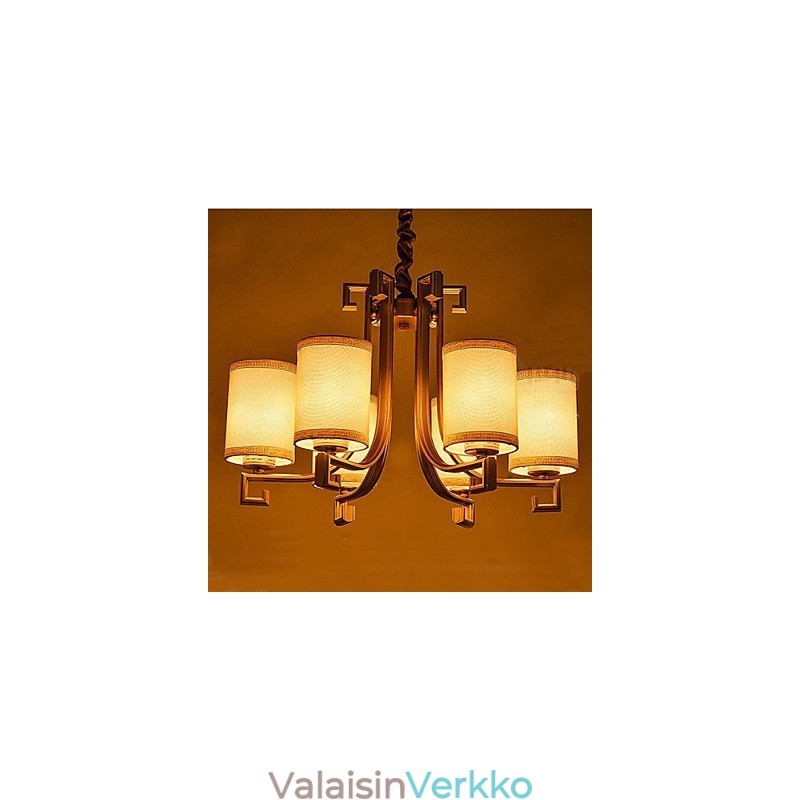 Kiinalaistyylinen kattokruunu, rautakuparijäljitelmäilmalamput