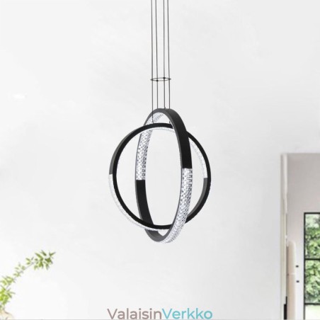 Moderni Kattokruunu 2 Rings Pendant Valaistus Ruokailu Moderni Kattokruunu 2 Rings Pendant Valaistus Ruokailu