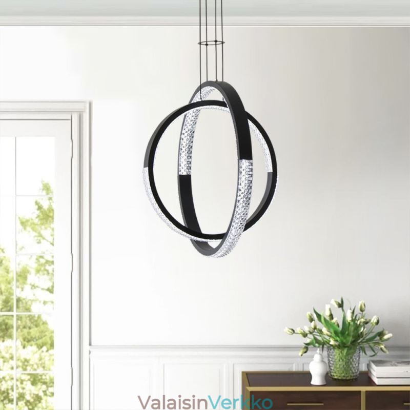 Moderni Kattokruunu 2 Rings Pendant Valaistus Ruokailu