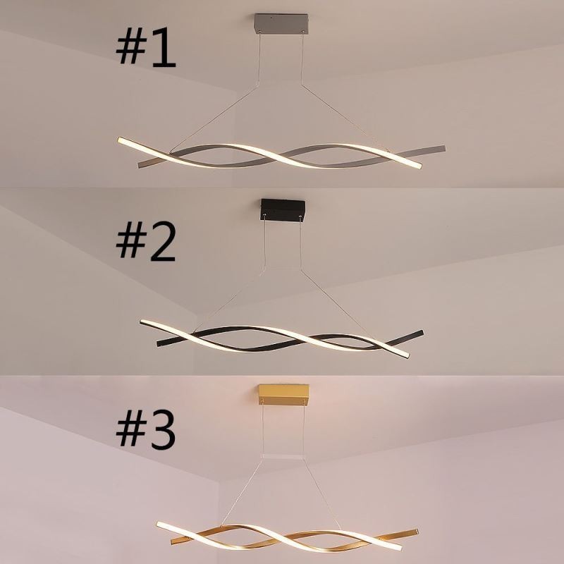 Moderni riippuvalaisin Twist Design riippuvalaisin ruokailutila