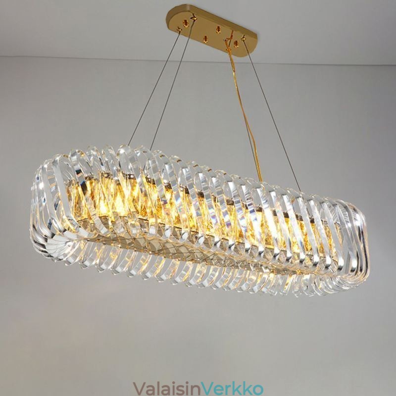 Ylellinen lasiriippuvalaisin eurooppalaistyylinen kattokruunu