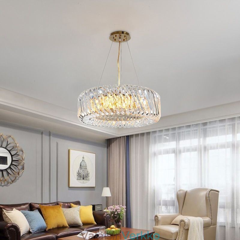 Eurooppalainen riippuvalaisin pyöreä lasikoristelu riippuvalaisin