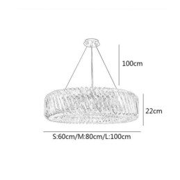 Eurooppalainen riippuvalaisin pyöreä lasikoristelu riippuvalaisin