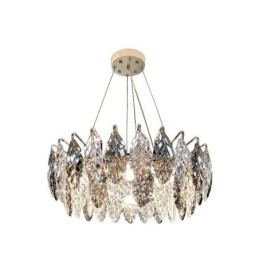 Eurooppalainen Iron Pendant Light Creative Glass Leaf kattokruunu