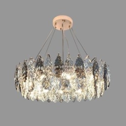Eurooppalainen Iron Pendant Light Creative Glass Leaf kattokruunu