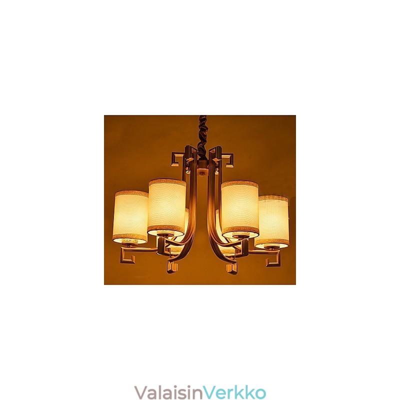 Kiinalaistyylinen kattokruunu, rautakuparijäljitelmäilmalamput