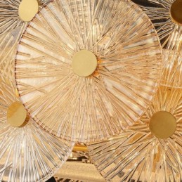 Moderni Spark Disc Kattokruunu Ilotulitus Lasi Riippuvalaisin Home Deco Valaistus