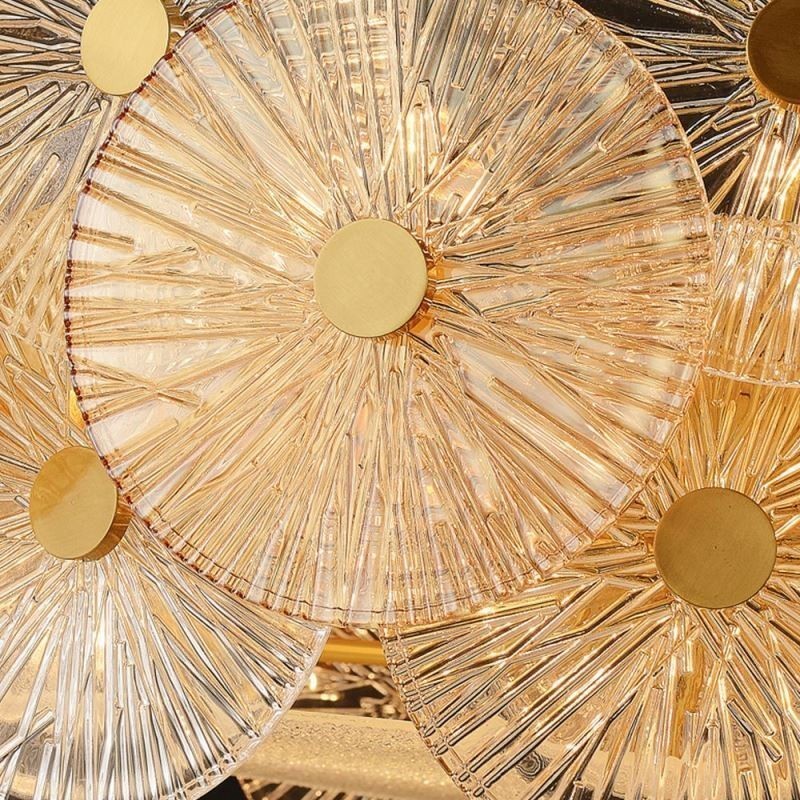 Moderni Spark Disc Kattokruunu Ilotulitus Lasi Riippuvalaisin Home Deco Valaistus