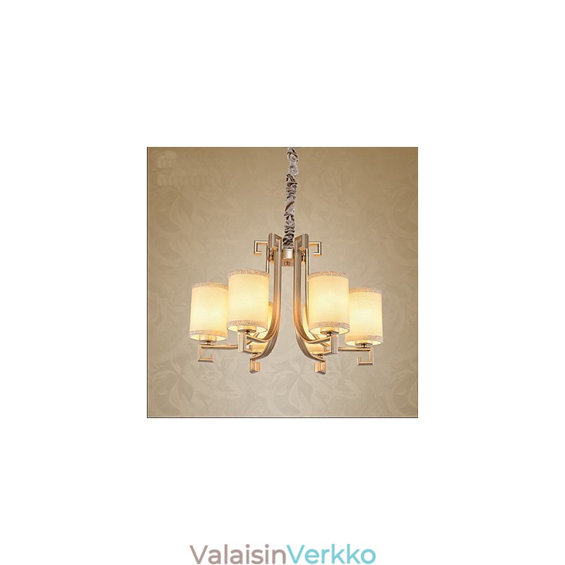 Kiinalaistyylinen kattokruunu, rautakuparijäljitelmäilmalamput