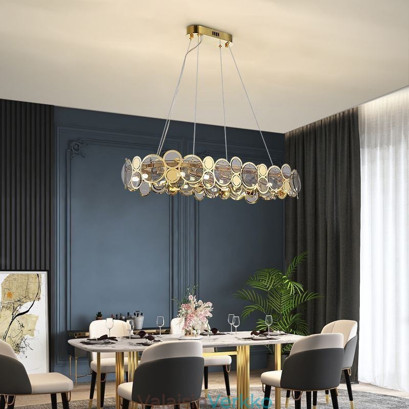 Eurooppalainen lasikattokruunu Creative Luxury riippuvalaisin