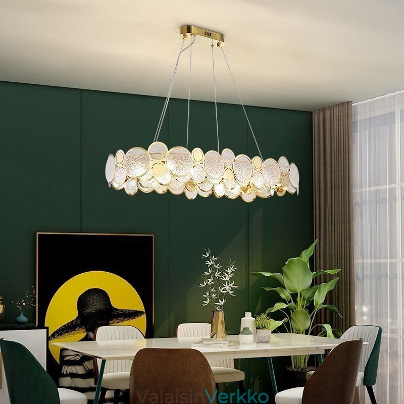 Eurooppalainen lasikattokruunu Creative Luxury riippuvalaisin