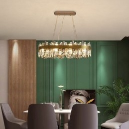 Light Luxury Kattokruunu Post Modern Lasinen riippuvalaisin