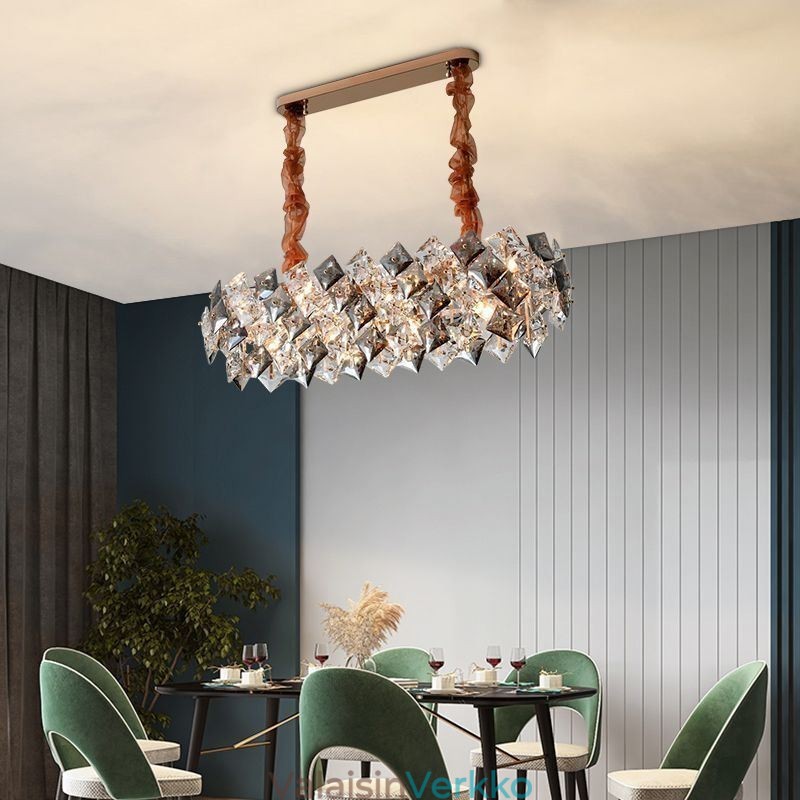 Eurooppalainen lasikattokruunu Creative Light Luxury riippuvalaisin