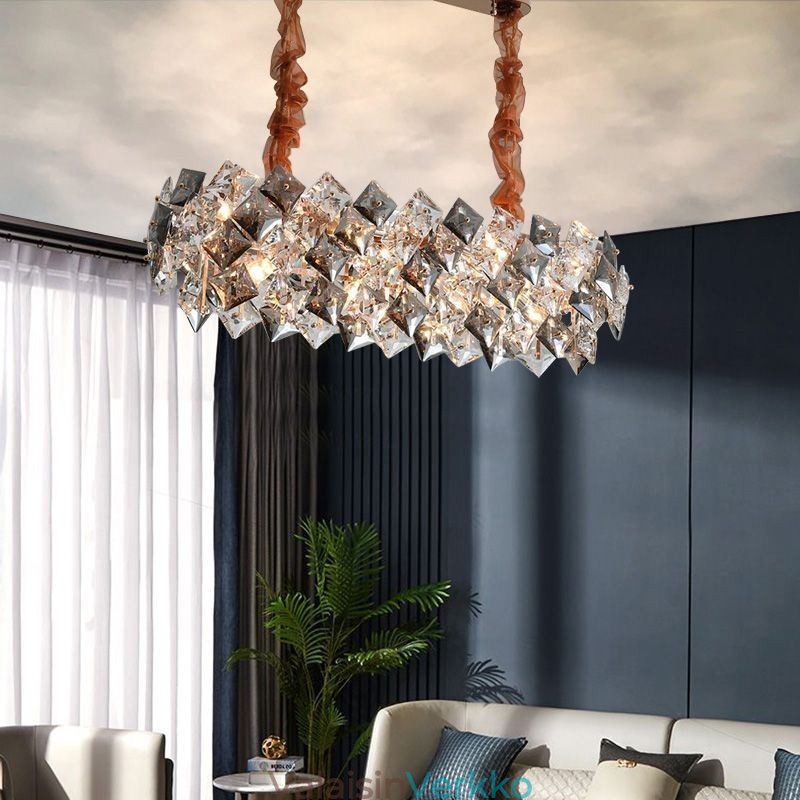 Eurooppalainen lasikattokruunu Creative Light Luxury riippuvalaisin