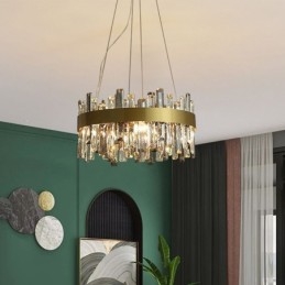 Ylellinen lasikattokruunu eurooppalaistyylinen riippuvalaisin Living