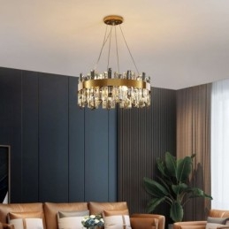 Ylellinen lasikattokruunu eurooppalaistyylinen riippuvalaisin Living