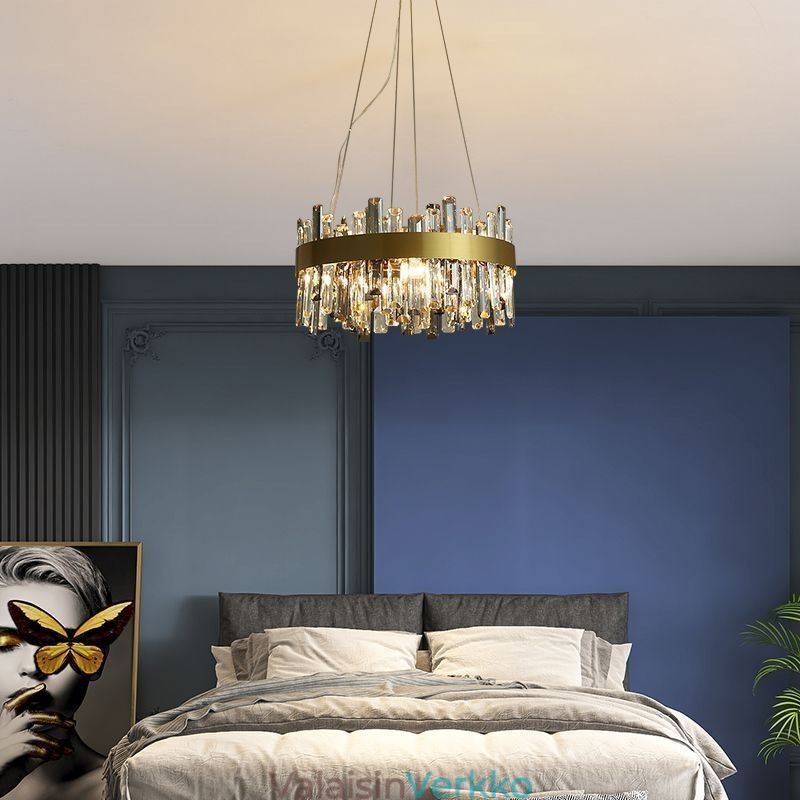 Ylellinen lasikattokruunu eurooppalaistyylinen riippuvalaisin Living