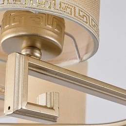 Kiinalaistyylinen kattokruunu, rautakuparijäljitelmäilmalamput