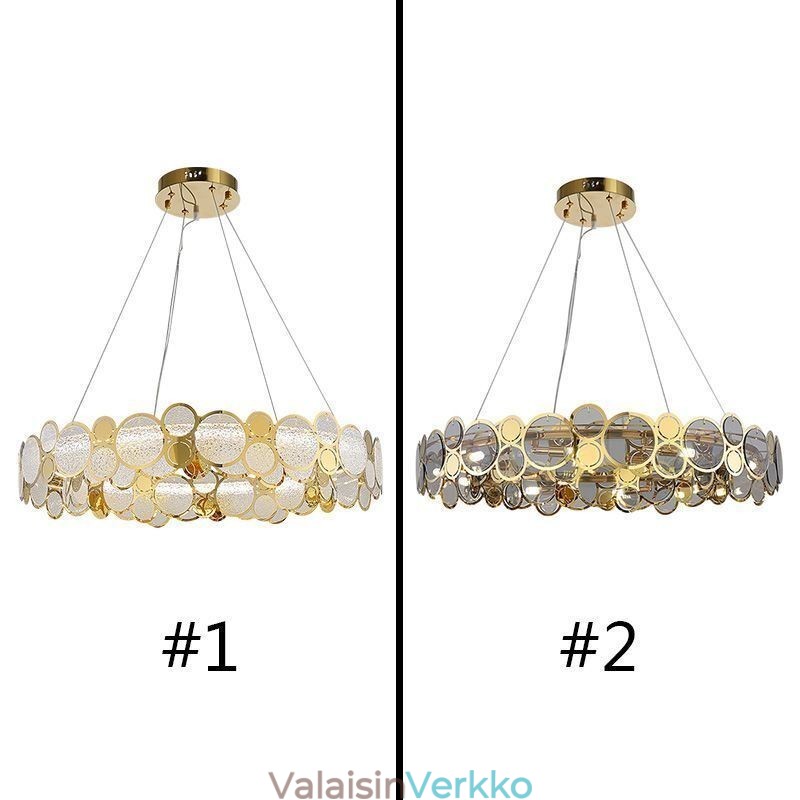 Eurooppalainen lasikattokruunu Creative Light Luxury riippuvalaisin
