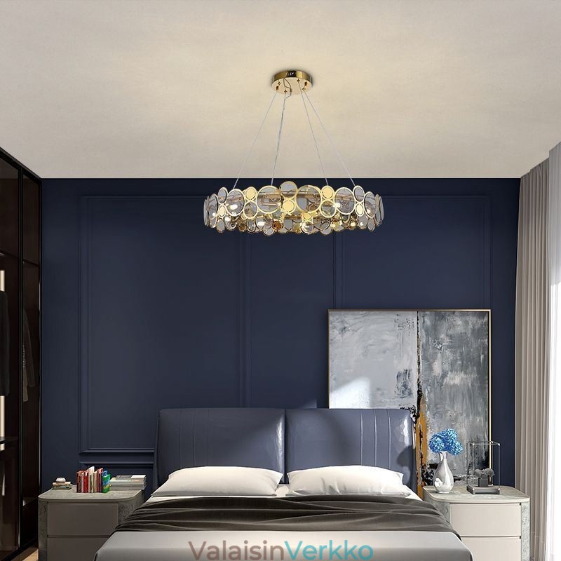 Eurooppalainen lasikattokruunu Creative Light Luxury riippuvalaisin