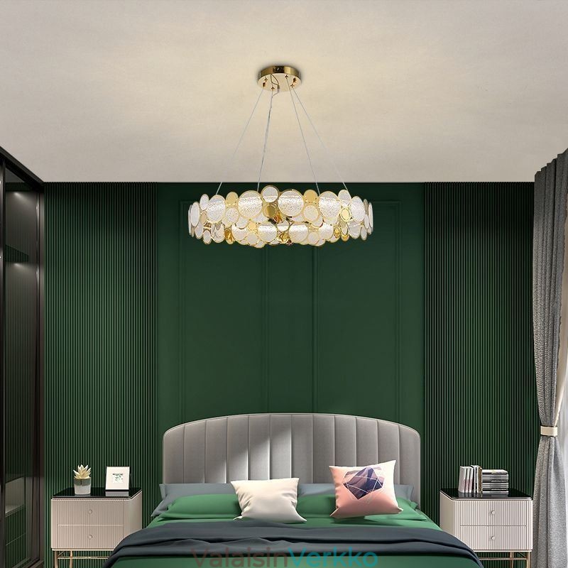 Eurooppalainen lasikattokruunu Creative Light Luxury riippuvalaisin
