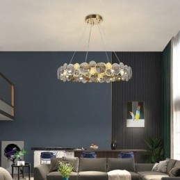 Eurooppalainen lasikattokruunu Creative Light Luxury riippuvalaisin