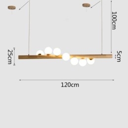 Magic Bean Pendant Light puunauhallinen riippuvalaisin