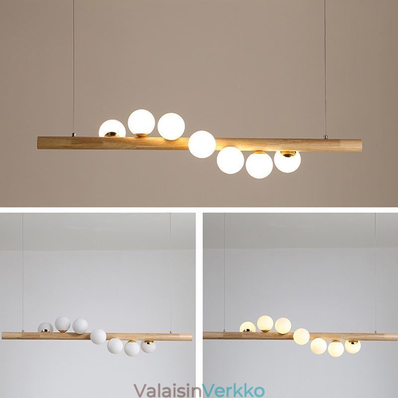Magic Bean Pendant Light puunauhallinen riippuvalaisin
