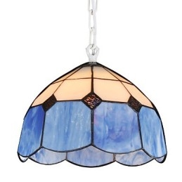 Kattokruunu Mini Style Country Garage valkoinen + sininen Lasivalot