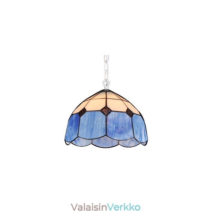 Kattokruunu Mini Style Country Garage valkoinen + sininen Lasivalot