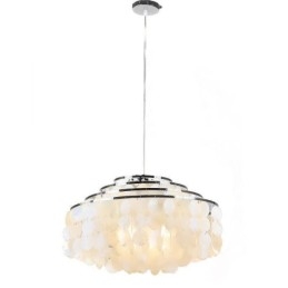 Moderni Raindrop Kattokruunu Valkoinen Shell Shade kattoon riippuva valaistus