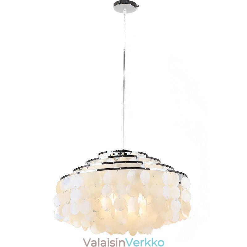 Moderni Raindrop Kattokruunu Valkoinen Shell Shade kattoon riippuva valaistus