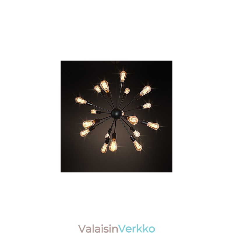 Country Designers antiikki messinki-metallikattokruunu