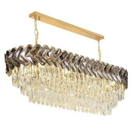 European Crystal Pendant Light Ylellinen soikea kattovalaisin