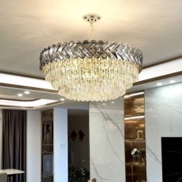 Crystal Pendant Light kultainen kattovalaisin