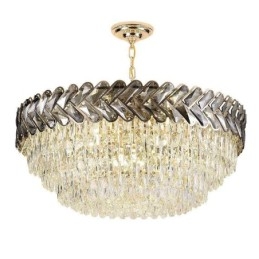 Crystal Pendant Light kultainen kattovalaisin
